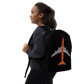 Backpack Braniff Boeing 747 Ultra Space Jumbo Jet Orange Black