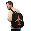 Backpack Braniff Boeing 747 Ultra Space Jumbo Jet Orange Black