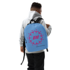 Backpack Braniff Circle of Braniff Boeing 707 Jets Pink Blue