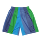 Shorts Men's Women's Braniff Alexander Girard Design Stripes Blue 1965