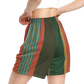 Shorts Men's Women's Braniff Alexander Girard Design Stripes Gray Green 1965