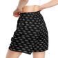 Shorts Men's Women's Braniff Alexander Girard Design Bluebird of Happiness Black Gray