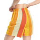 Shorts Men's Women's Braniff Alexander Girard Design Stripes Yellow Beige 1965