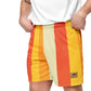 Shorts Men's Women's Braniff Alexander Girard Design Stripes Yellow Beige 1965
