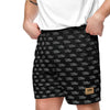 Shorts Men's Women's Braniff Alexander Girard Design Bluebird of Happiness Black Gray