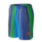 Shorts Men's Women's Braniff Alexander Girard Design Stripes Blue 1965