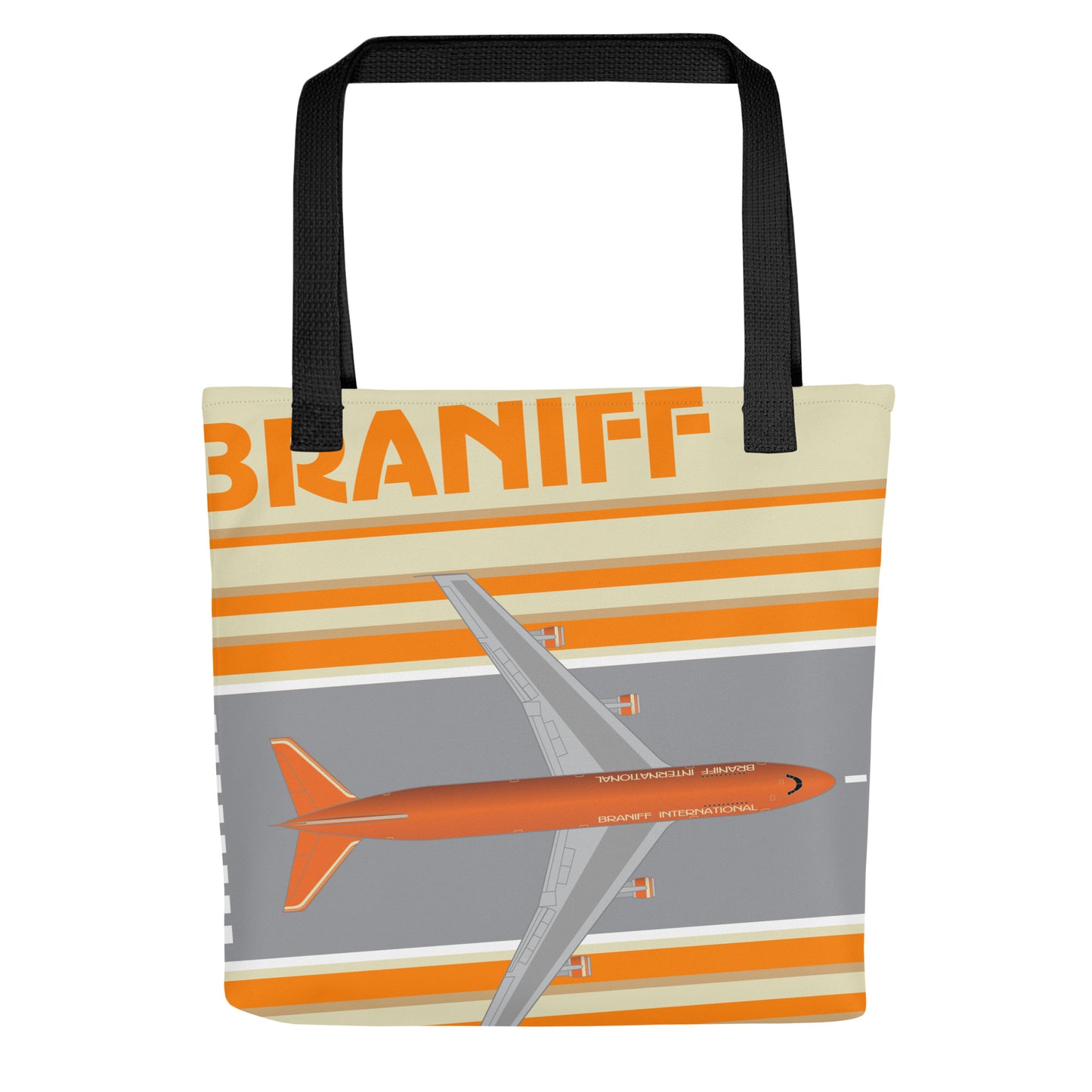 Tote Bag Braniff Boeing 747-227 Ultra Space Jumbo Jet Orange Beige
Success
