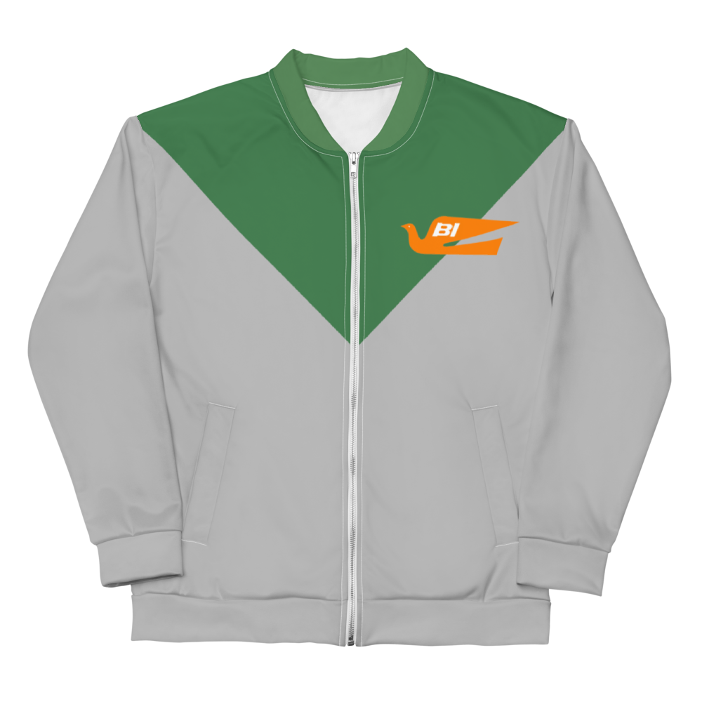 Bomber Jacket Men's Women's Braniff Bluebird of Happiness