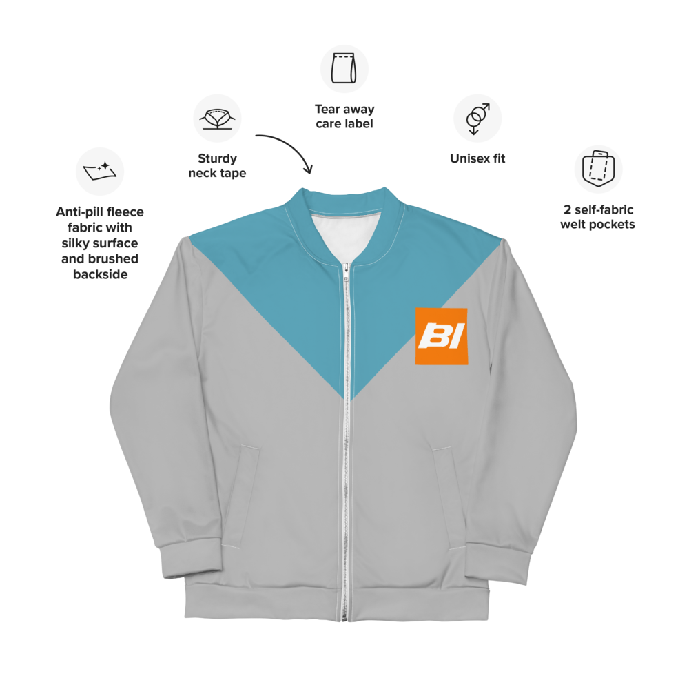 Bomber Jacket Men's Women's Braniff BI Logo