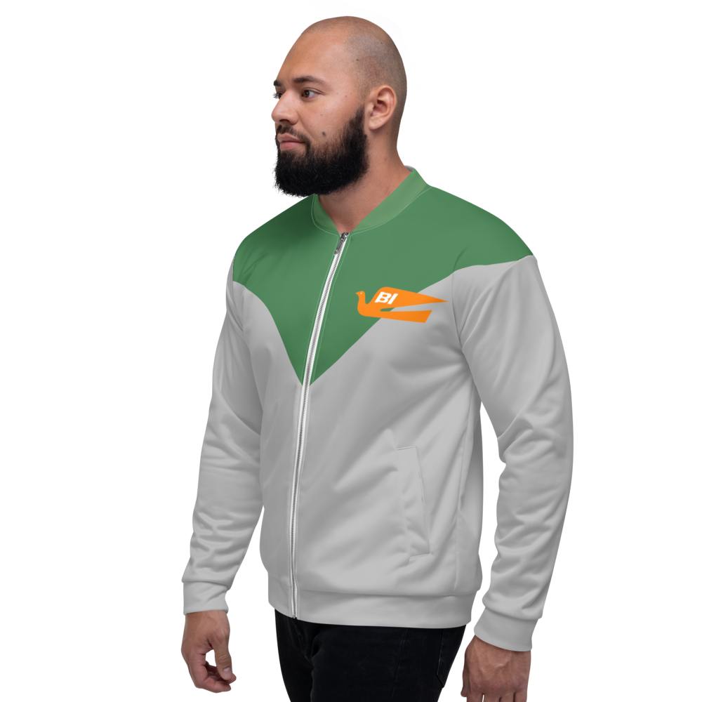 Bomber Jacket Men's Women's Braniff Bluebird of Happiness
