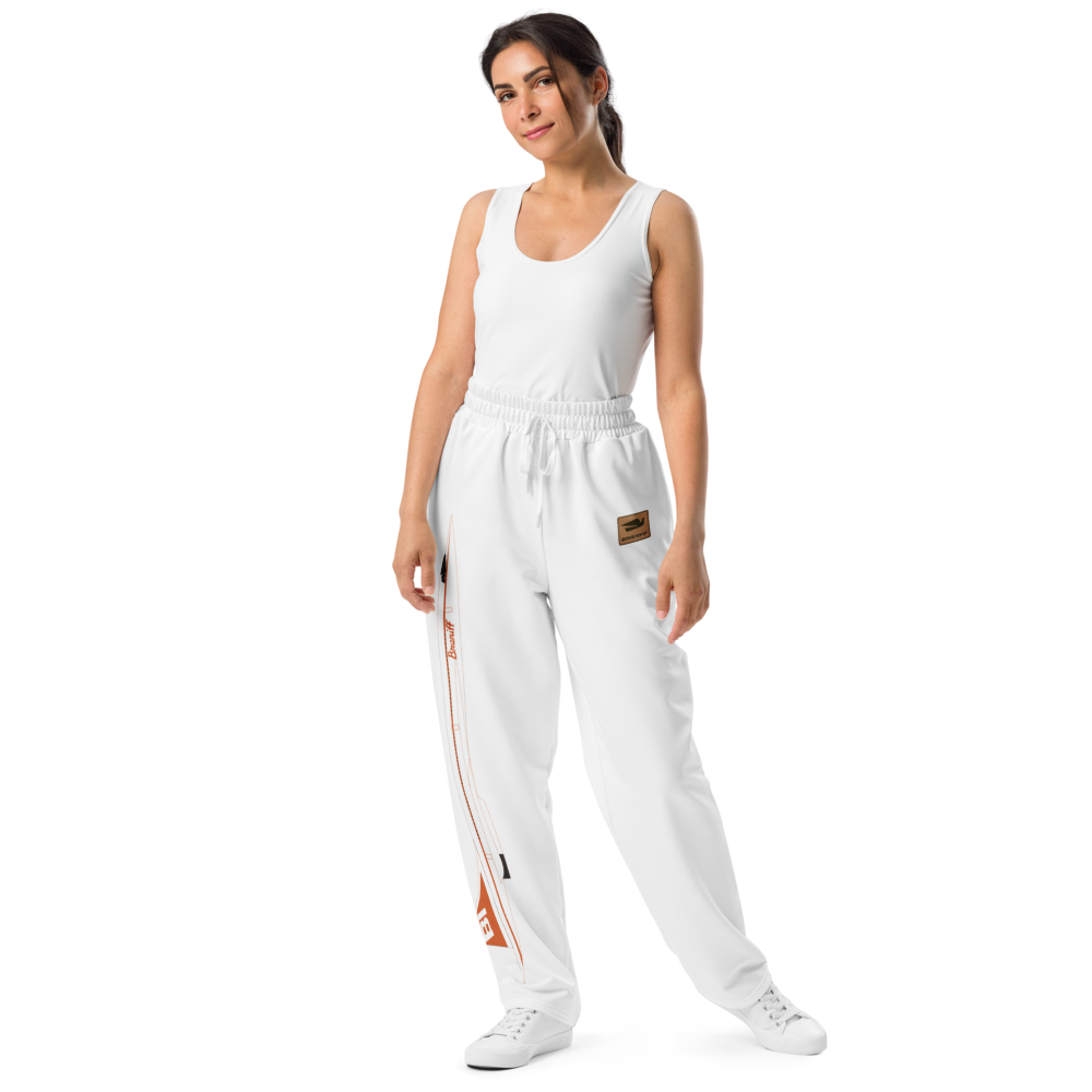 Sweat Pants Men's Women's Wide Leg Joggers Lounge Braniff Concorde SST Jet 1979