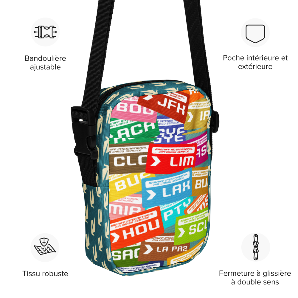 Utility Crossbody Bag Braniff Luggage Tags and Bluebird of Happiness
Success
