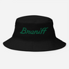 Bucket Hat Braniff 1978 Ultra Font with 3D Puffy Embroidery