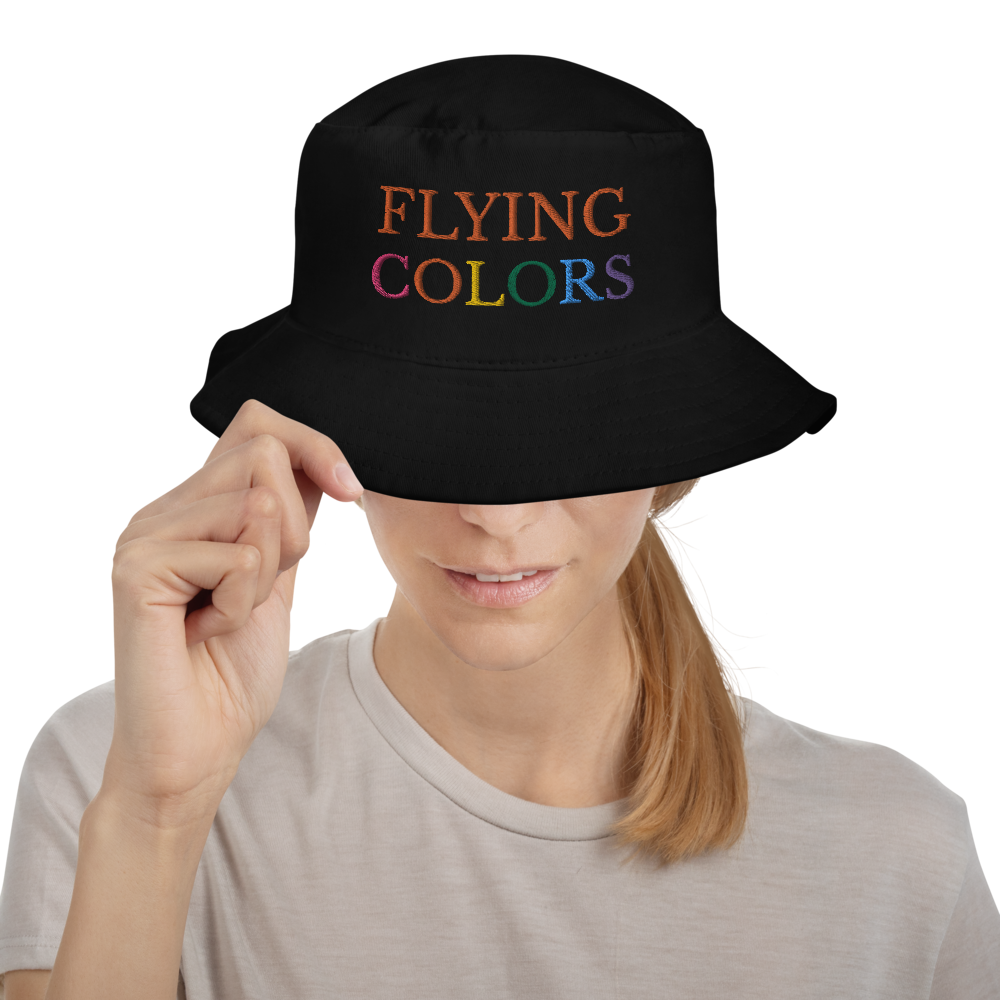 Bucket Hat Braniff Flying Colors of the World 1971