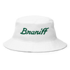 Bucket Hat Braniff 1978 Ultra Font with 3D Puffy Embroidery