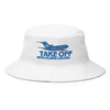 Bucket Hat Braniff Boeing 727 Takeoff with Flying Colors 1971