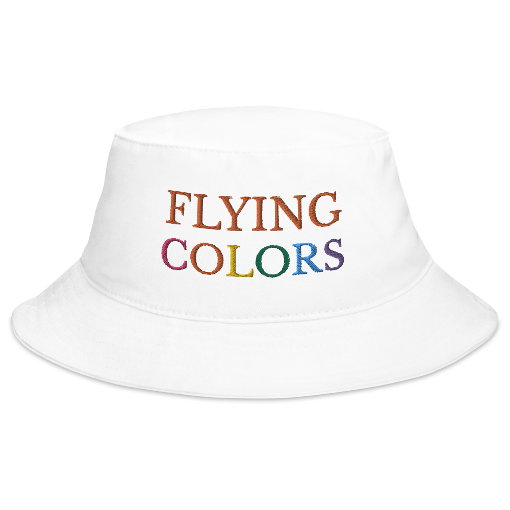 Bucket Hat Braniff Flying Colors of the World 1971