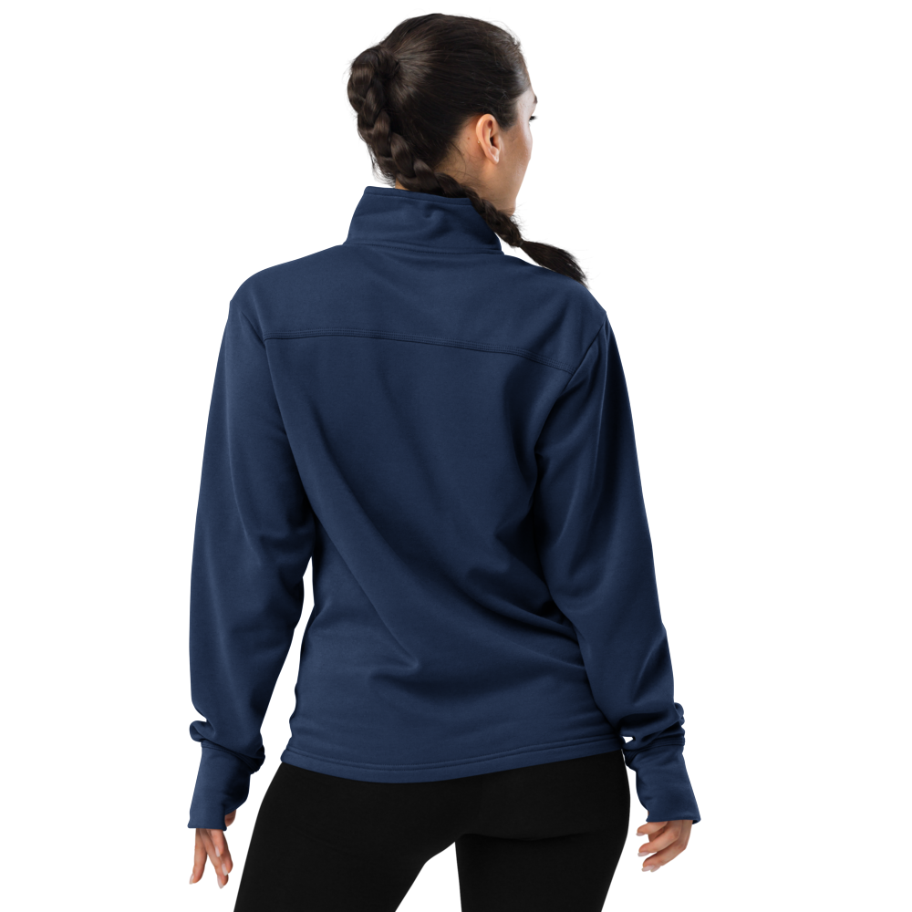 Coat Jacket Quarter Zip Pullover by Champion Braniff 1978 Ultra Font Embroidery