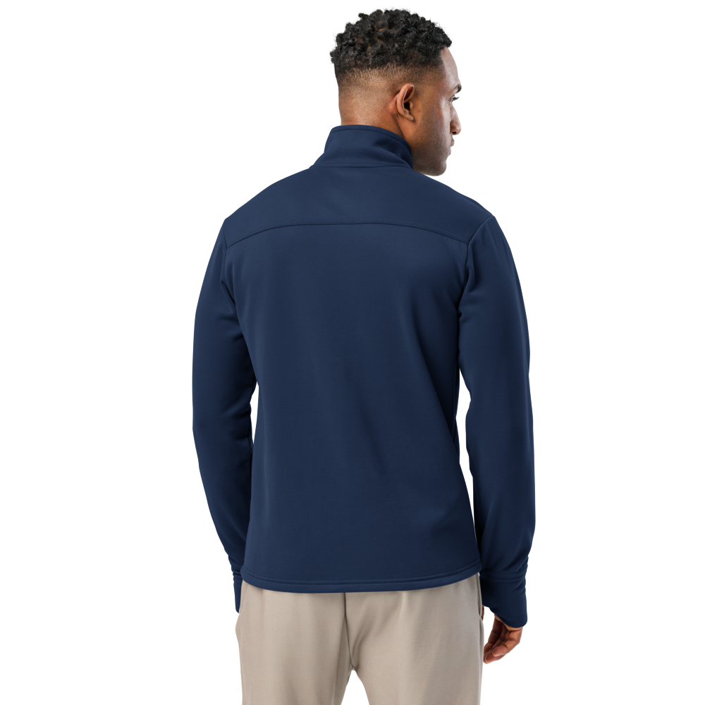 Coat Jacket Quarter Zip Pullover by Champion Braniff 1978 Ultra Font Embroidery