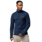 Coat Jacket Quarter Zip Pullover by Champion Braniff 1978 Ultra Font Embroidery