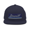 Hat Snapback Baseball Cap Braniff 1978 Mercury Blue Ultra Power Paint Stripes Emboirdery