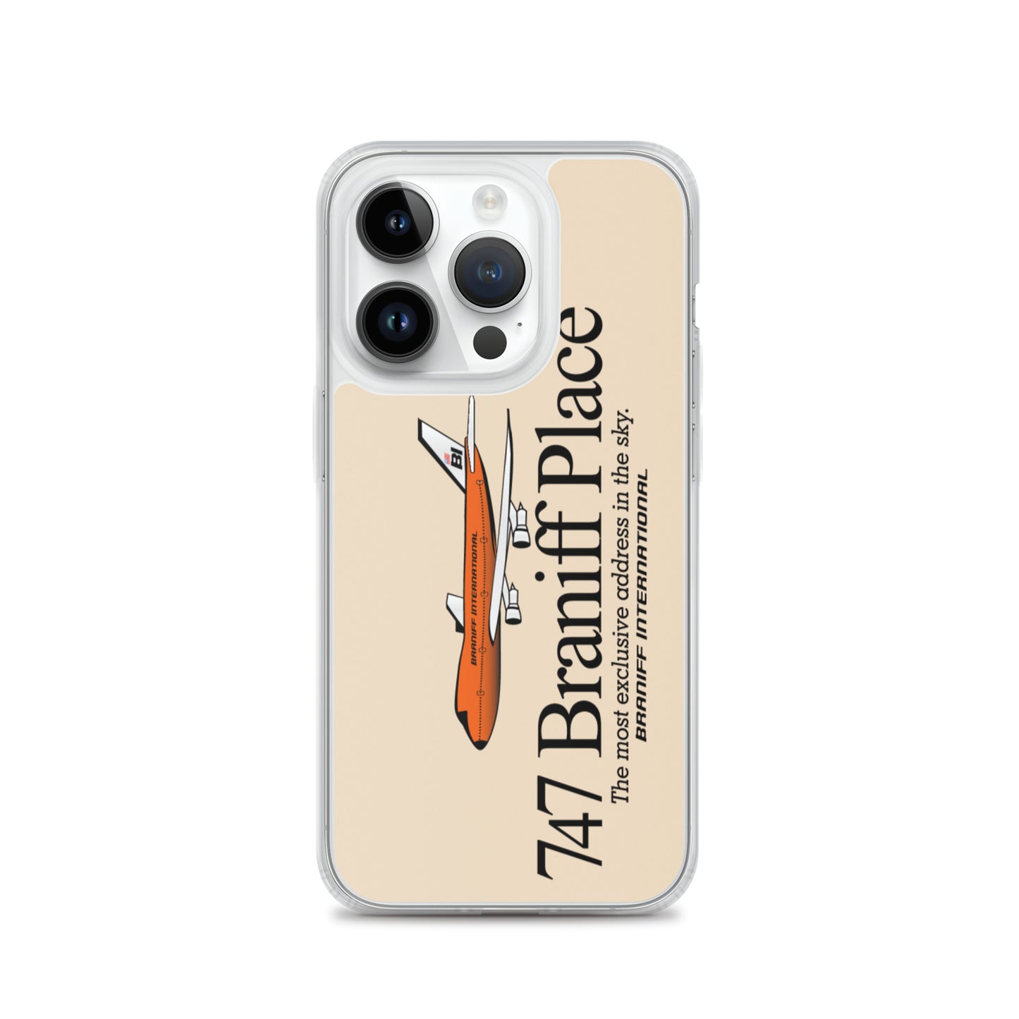 Phone Case iPhone and Galaxy Barely There Braniff 747 Exclusive Address Beige