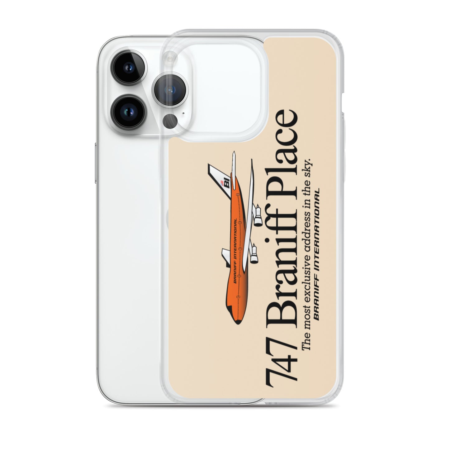 Phone Case iPhone and Galaxy Barely There Braniff 747 Exclusive Address Beige