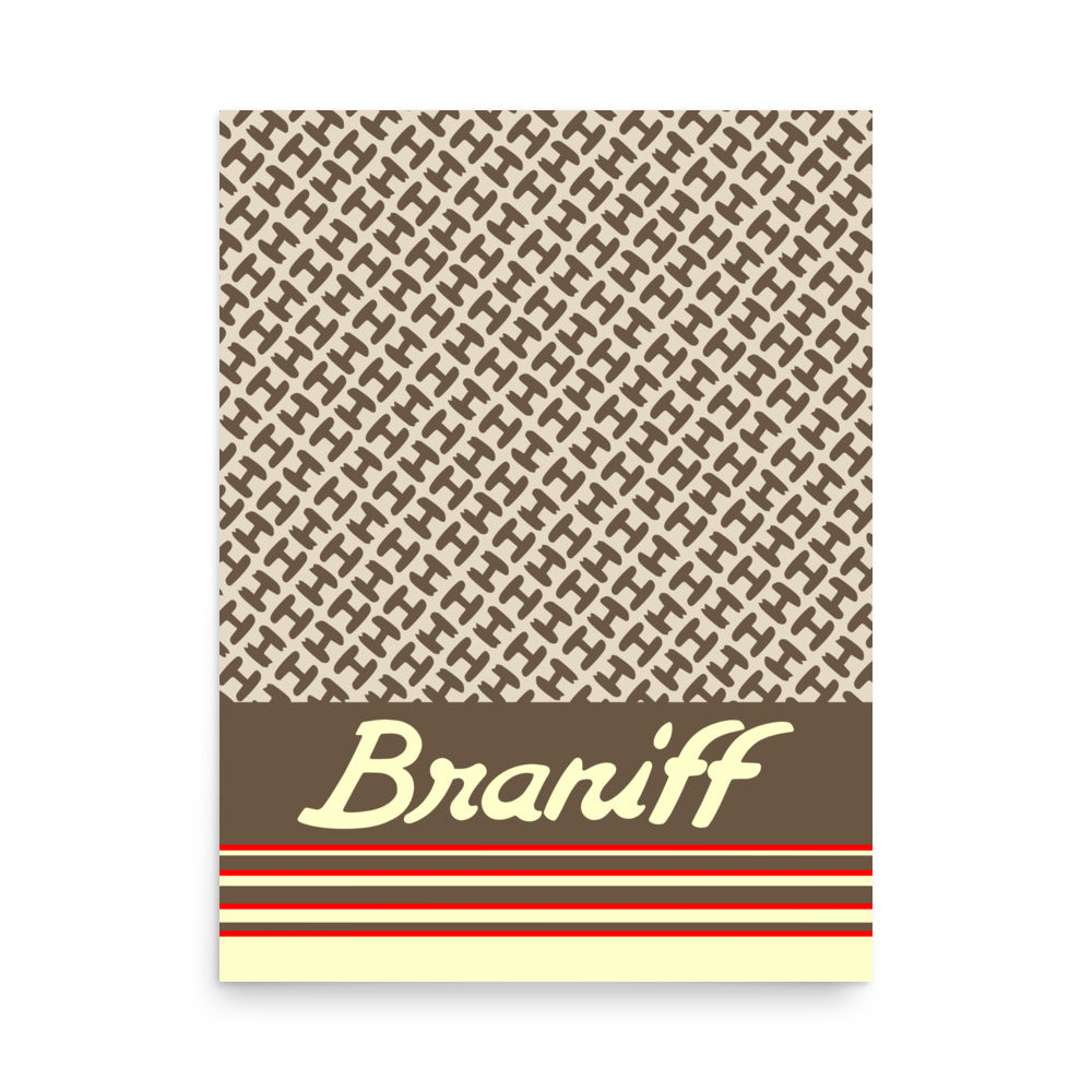 Poster Braniff Halston Design Ultra Color Scheme 1978