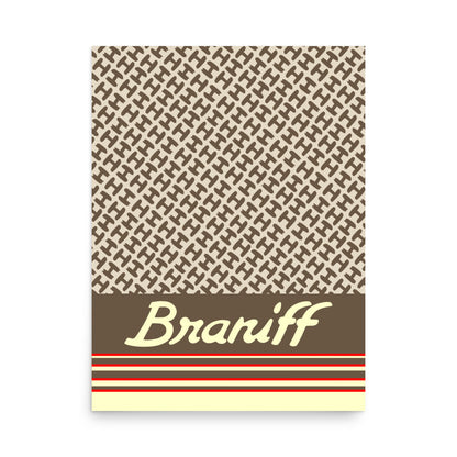 Poster Braniff Halston Design Ultra Color Scheme 1978