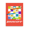 Poster Braniff McDonnell Douglas DC-8-62 1965 Solid Color Scheme EOTPP