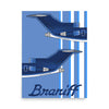 Poster Braniff Boeing 727 Tails 1978 Ultra Space Color Scheme