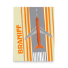 Poster Braniff 747-227B on Runway 1978 Ultra Space Color Scheme