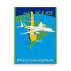 Poster Braniff Panagra Pan American-Grace Airways McDonnell Douglas DC-8-62 Concept Color Scheme 1967