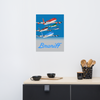 Poster Braniff McDonnell Douglas DC-8 Jets Inflight 1978 Ultra Space
Success
