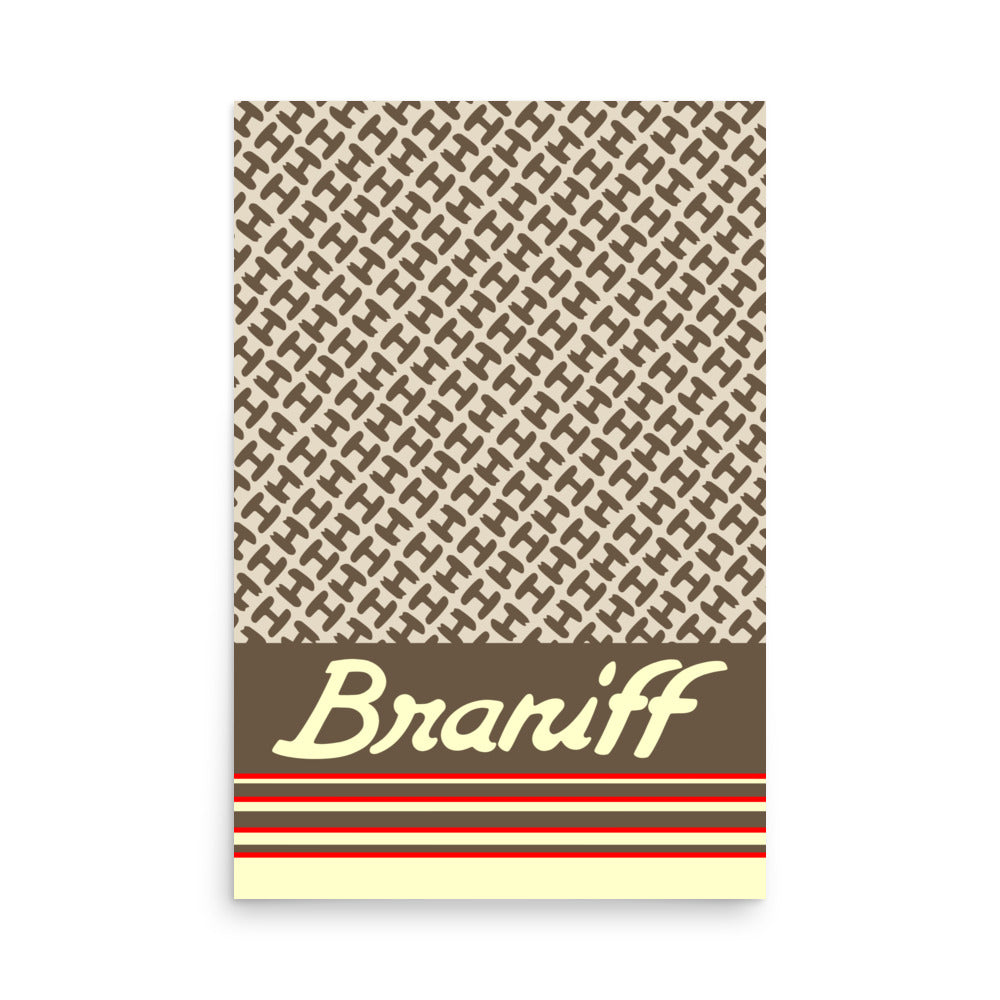 Poster Braniff Halston Design Ultra Color Scheme 1978