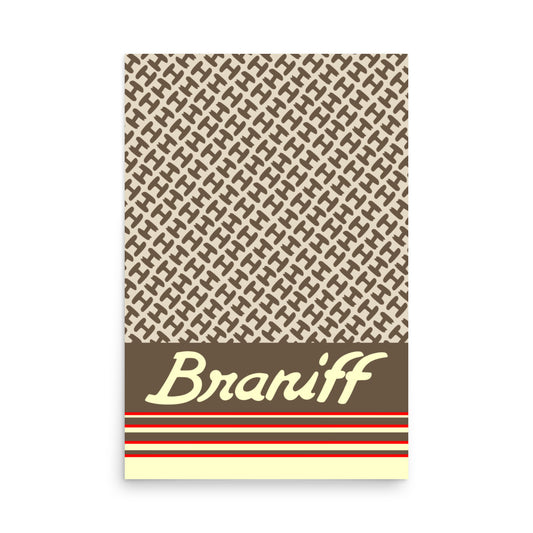 Poster Braniff Halston Design Ultra Color Scheme 1978