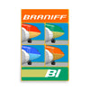 Poster Braniff Boeing 720 Nose 1971 Two Tone Color Scheme