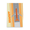 Poster Braniff 747-227B on Runway 1978 Ultra Space Color Scheme