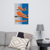 Poster Braniff Boeing 747 Inflight 1978 Ultra Space Color Scheme Orange