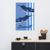 Poster Braniff Boeing 727 Tails 1978 Ultra Space Color Scheme