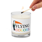 Candle Glass Jar Soy Wax Braniff Toucan Flying Colors of South America