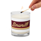 Candle Glass Jar Soy Wax Braniff 1978 Ultra Scheme Burgundy 1978