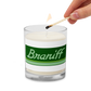 Candle Glass Jar Soy Wax Braniff 1978 Ultra Scheme Perseus Green 1978