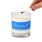 Candle Glass Jar Soy Wax Braniff 1978 Ultra Scheme Light Corvette Blue 1978