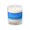 Candle Glass Jar Soy Wax Braniff 1978 Ultra Scheme Light Corvette Blue 1978