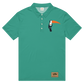 Polo Shirt Slim Fit Men's Women's Braniff Toucan South America with Bluebird Logo