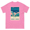T-Shirt Basic Short Sleeve Mens Womens Braniff Remastered Poster Colorado Rocky Mountains 1963 Blue Pink