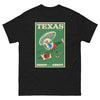 T-Shirt Basic Short Sleeve Mens Womens Braniff Remastered Texas Ranch Helicopter 1963 Green