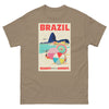 T-Shirt Basic Short Sleeve Mens Womens Braniff Remastered Poster Rio de Janeiro Brazil 1963 Red