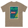 T-Shirt Basic Short Sleeve Mens Womens Braniff Remastered Poster Rio de Janeiro Tram Car 1963 Green